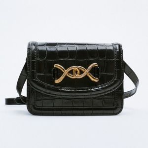 Zara buckle detail crossboday bag